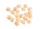 Creativery Satinrosen Mini 10mm x 20 Stück Satinröschen Aufnäher Deko Blumen Rosen zum Basteln Haarschmuck champagner