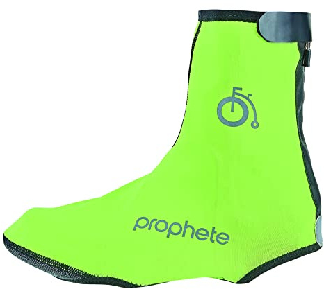 Fahrradüberschuhe, Spritzschutz für die Schuhe, Farbe: schwarz oder neon gelb, mit Reflektionselementen, Wasserabweisend, Winddicht