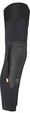 Fox Racing - Rodilleras/espinilleras Launch Elite – Protectores de Motocross Bicicleta de montaña D3O – Protección Poron, SuperFabric, Flexible, Protectores, Ciclismo de montaña, Negro, L
