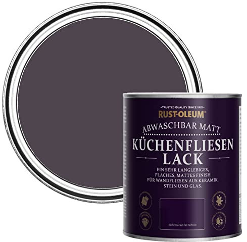 Rust-Oleum Wasserabweisender Küchenfliesenlack in mattem Finish -Traubensaft 750ml