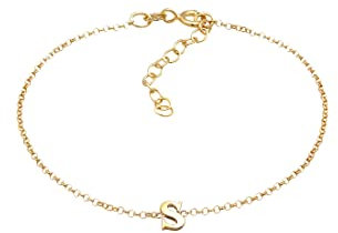 Elli Armband Damen Anhänger Buchstabe S Basic in 925 Sterling Silber