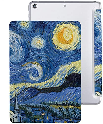 DuraSafe Cases für iPad 9,7 Air 1.2. 5. 6. [ Air 1 2 iPad 5 6 Gen ] A1893 A1822 A1566 MP242FD/A MP252FD/A MPGA2FD/A MRM52FD/A MH2V2FD/A MH2W2FD/A MH2U2FD/A Printed PC Back Cover - Starry Night