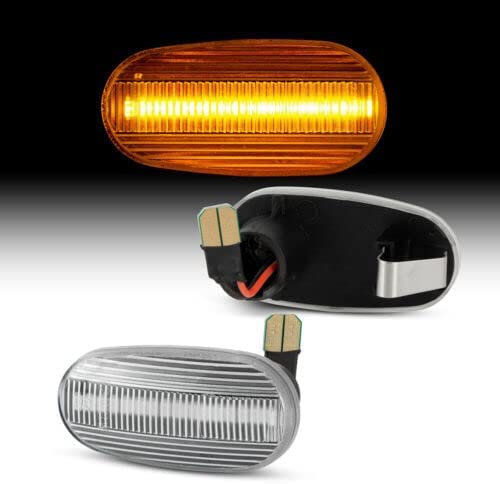 Modifycar LED-Seitenblinker passend für Fiat Bravo II | 198 | 2007-2014 Signallicht Canbus SMD Deckenleuchte transparent