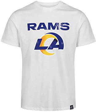 Recovered Los Angeles Rams White NFL Est Ecru T-Shirt