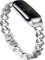 Armband Kompatibel mit Fitbit Luxe,Schlankes Metallband Edelstahl Verstellbare Bänder Ersatzbänder für Fitbit Luxe Smart Uhr für Frauen Männer-Silber