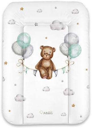Wickelauflage 50 x 70 cm abwachbar Baby Wickelmatte Kommode Weiche Wickeltischauflage Folie PVC ÖKO-TEХ-zertifiziert (Träumer)