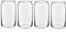 Ganekihedy Klassisch Dosen Glas, 4-Teiliges Set Aus Cola Glas, Transparenter Dosen Trinken Wasser Becher