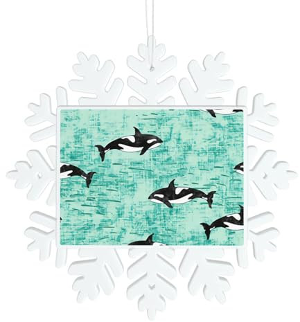 Pacific Ocean Wal Schneeflocke Dekorationen Weihnachtsschmuck Christbaumschmuck Weihnachten Basteln Personalisierte Weihnachtsdekorationen