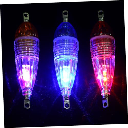 UKCOCO 9stücke Angellampe Glühendes Licht Für Effektives Nachtangeln Geeignet Für Süß Und Salzwasser Inklusive Rotem Blauem Und Buntem Licht