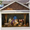 Weihnachtsgarage -Tür -Banner, 6x13ft Polyester Krippe Szene Weihnachten Garagentor Dekorationen, Weihnachts -Garagentür -Abdeckungs Hintergrund für Weihnachtsfeiertagsartierart