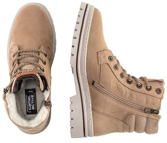camel active Damen Schnürboot mit warmem Wollfutter