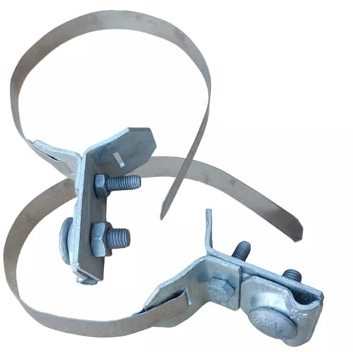 PAG Turbo GmbH® - Blitzschutz Blitzableiter Material Tiefenerder feuerverzinkt oder aus Edelstahl (Fallrohrschelle Edelstahl) - Art.Nr. BS19