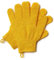 Exfoliating Gloves - Natural Bamboo Shower Gloves - Bath and Body Exfoliator Mitts - Scrubs Away Ingrown Hair and Dead Skin - Eco Microfibre Bath Glove (Yellow)