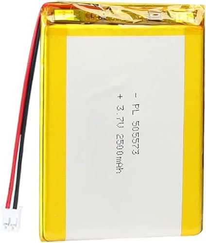 3.7V 2500MAH 505573 Batterie De Polymère Lithium Rechargeable De La Batterie De Lipo avec Connecteur JST