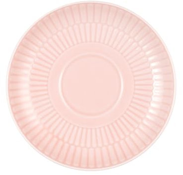 Seltmann Weiden Amina Rosé Kombi-Untertasse, 12 cm, Runder Unterteller mit dezentem Relief-Muster, Passend für Espresso- & Teetassen, Spülmaschinen- & Mikrowellenfest, Porzellan, Rosa