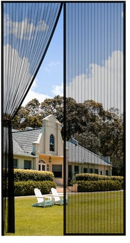 ViShawtek Zanzariera Porta Finestra, Zanzariera Magnetica 110x230cm, Zanzariere Magnetiche Per Porte Finestre, Zanzariera Magnetica Finestra