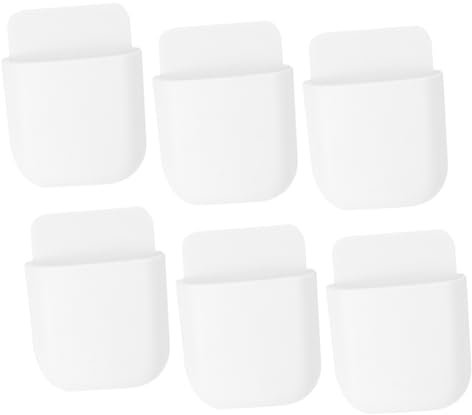 Levemolo 6stücke Halter Für Fernbedienung Selbstklebende Wandhalterung Organizer Kleinigkeiten Lagerung Box Geeignet Für Schlafzimmer Wohnzimmer Küche Büro