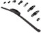 300mm Heckwischer Rear Scheibenwischer Wischerblatt für hinten Heckscheibe mit Adapter System - MAXXONI