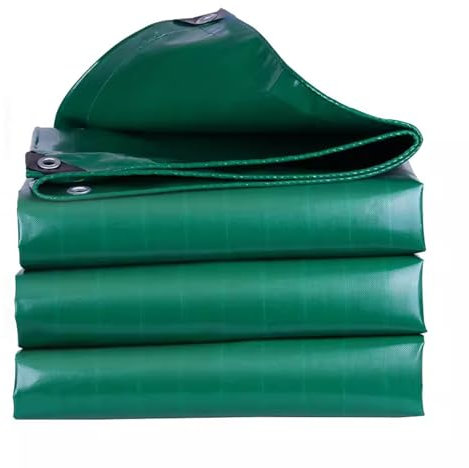 XYXHEII Lona De PVC Impermeable 4x4m, Lona Protectora para Piscina, Lona De Protección con Ojales, Lona Impermeable Exterior, Lona De Barco para Camping
