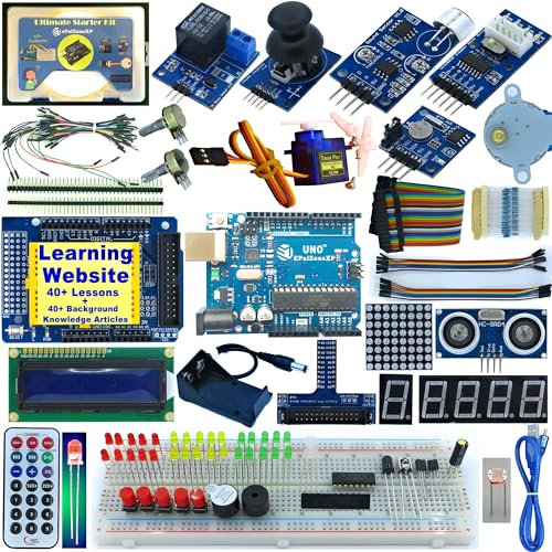 ePalZoneXP Ultimate Starter Kit Compatible with Arduino IDE, the Most Detailed 40+ Lessons, Plus 40+ Background Knowledge Articles, Detailed Explanation UK