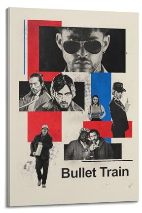 MHEGSNGA Bullet Train Poster, Vintage-Kunst, Raumdekoration, ästhetische Schlafzimmerdekoration, Leinwandposter für Schlafzimmer, 20 x 30 cm, Rahmenstil