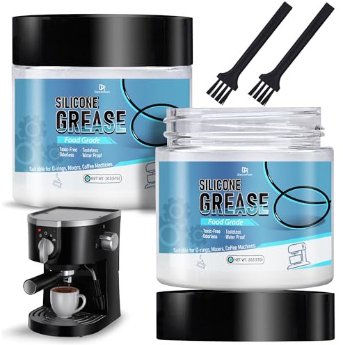 Silicone Grease for O-Rings - Food Grade Grease 114g, Waterproof Lubricant for Rubber Seals, Valves, Faucets, Espresso Machines & Kitchen Appliances, Safe for Kitchenaid Mixers & Food Equipment