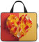 Sac à bandoulière pour ordinateur portable - Jaune et rouge - Pour homme et femme - 13