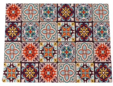 flexman Coffee Bar Mat, 3.5mm Thick Anti Slip Rubber Backed Dish Drying Mat, Table Placemat for Water Dispensers, Blenders, Mixers, Microwave Ovens (30 * 40CM)