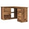 vidaXL Eckschreibtisch Altholz-Optik 145x100x76 cm Holzwerkstoff, Schreibtisch, Computertisch, Bürotisch, Büroschreibtisch, Studiertisch, Arbeitstisch