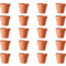 Ruikcoll Macetas de Barro Maceta, Macetas de Barro, Maceta de Terracota, Mini Maceta de Terracota con Agujero de Drenaje, Maceta Reutilizable, decoración Exterior, 20 Piezas (4,5 × 4 cm)