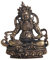 IMIKEYA 1pc Buddha Statue Bronze Gold Decor Tea Light Holder Zodiac Chimes Desk Fountain Desktop Decor Buddha Statue Ornaments Decorative Buddha Figurine Desktop Buddha Adornment Brass
