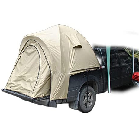 ERSINIAN Feldcamping-Pickup-Truck-Heckzelt, Pickup-Truck-Bettzelt, tragbares Autozelt, Pickup-Truck-Zelt, bietet Platz für 3–4 Personen zum Ausruhen, geeignet für Camping, Wandern und Angeln