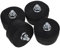 NUOBESTY 4pcs Air Compressor Foot Pads Rubber Bumper Feet Rubber Foot Vibration Pad Rubber Replacement Feet Rubber Feet Rubber Stops Air Compressor Parts Black