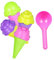 LABRIMP 1 Set Reusable Ice Cream Molds Portable Ice Cream Making Kit for Parties and Travel Plastic Moulds with Random Spoon Color Enjoy Authentic Flavors Anywhere Random Color