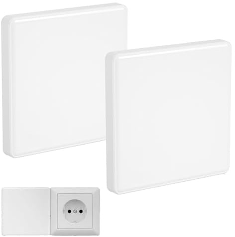 2 Stück Blindabdeckung Steckdose, 86 X 86 Mm, Weißer Kunststoff Lichtschalter Abdeckung,Unterputzmontage Für Leuchten In Unbenutzten Steckdosen Oder Schaltern Steckdosen Abdeckung