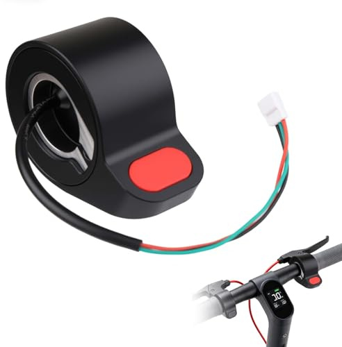 NIRJIK E Scooter Gashebel Kompatibel mit Essential M365, 1S, Pro, Pro 2, Ersatz Gashebel E Scooter Thumb Controller, Wasserdichtes Daumengas e Scooter gasgriff für E Scooter Tuning Reparatur