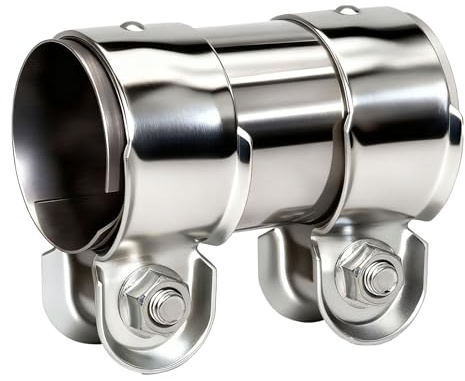 Exhaust Clamps 45mm X 95mm Stainless Steel Band Clamp Adjustable Exhaust Pipe Connector Exhausted Repair Fit Most Models