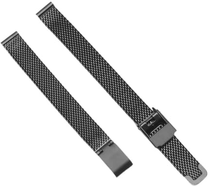 Generisch Uhrenarmband for Damen, Metall-Stahlband, passend for Julius Small Dial 8 10 12 14 16 mm Quarzuhr, Damenarmband(Black,22mm)