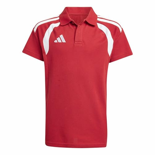 adidas Unisex Kinder Tiro 26 League Polo Kids Shirt, Team Power red 2/White, 3-4 Years