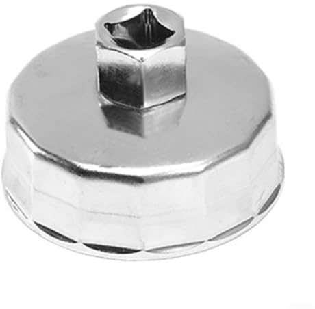 SageFurned for Toyota Oil Filter Wrench 64.5mm 14 Flutes for Corolla Prius for Sienna for Sequoia - High for Carbon Steel Remover Tool - Dual Drive 3/8 Inch and 22mm Hex