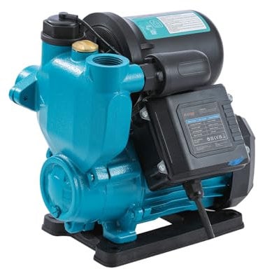 KATSU Pompa Booster Acqua 370W Pompa da Giardino, Controllo Automatico della Pressione, Autoadescante Adatta per Rubinetti Dell'acqua di Casa e Giardino 151436