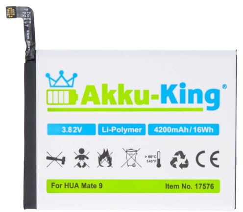 Akku-King Akku kompatibel mit Huawei HB396689ECW - Li-Polymer 4200mAh - für Huawei Mate 9, Mate 9 Dual SIM, MHA-AL00, MHA-L09, MHA-L29, MHA-TL00