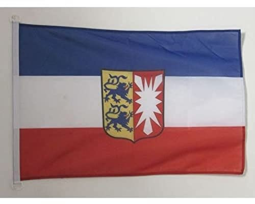 AZ FLAG - Flagge Schleswig-Holstein - 150x90 cm - Schleswig-Holstein Fahne 90 x 150 Cm Aussenverwendung - Flaggen