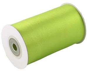 Satinband 100mm x 10m Rolle - FARBAUSWAHL in 3/6/12/18/25/38/50/75/100mm - farbecht & waschbar - Schleifenband für Ostern - Geschenkband zum Verpacken Dekorieren Basteln - Maigrün 550
