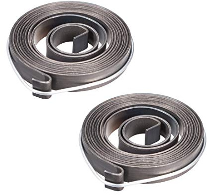 sourcing map Drill Press Spring Drill Press Quill Feed Return Coil Spring Assembly Spring Steel Chemical Blackening Finish 1540mm Expand Long 59x10x1.2mm 2 Pcs