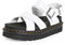 Dr. Martens Cross Strap Sandal, Sandali Donna, Bianco(White), 39 EU