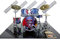 Music Legends Collection Mini Drum Kit Iron Maiden Eddie Tribute 1:4 Sammlerbox Schlagzeugset Sammlermodell 25 x 20 cm Plexiglas, Aluminium Handgefertigt Erwachsener