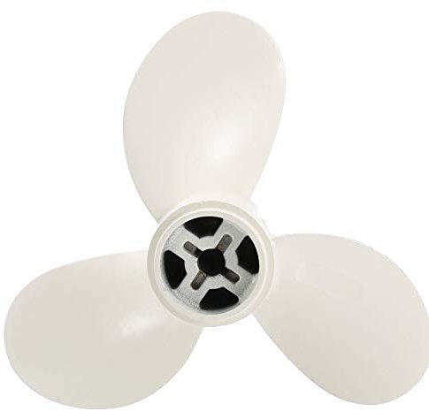 Dioche Außenborder Propeller, 7 1/4x5-A 3 Blatt Aluminium Propeller Außenbordmotor für 2-Takt 2 PS 2,5 PS