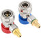 Einstellbarer Schnellkupplungsadapter, AC R134A-Adapter, schnell und einfach einstellbarer R134A-Adapter für Schlaucharmaturen, Auto, Fluor hinzufügen