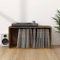 WIFESE 71x34x36 cm Schallplatten-Box Holzwerkstoff BüCherregal Regal Wand Regale CD Regal Kinderzimmer Deko Regal Schmal Dvd Regal Bookshelf Schmales Regal CD StäNder 2 Fächern Räuchereiche
